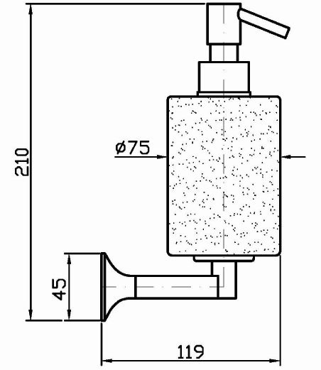Zucchetti Bellagio диспенсер для жидкого мыла ZAC515 ФОТО
