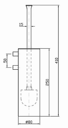 Zucchetti Bellagio ёршик ZAC556 схема 2