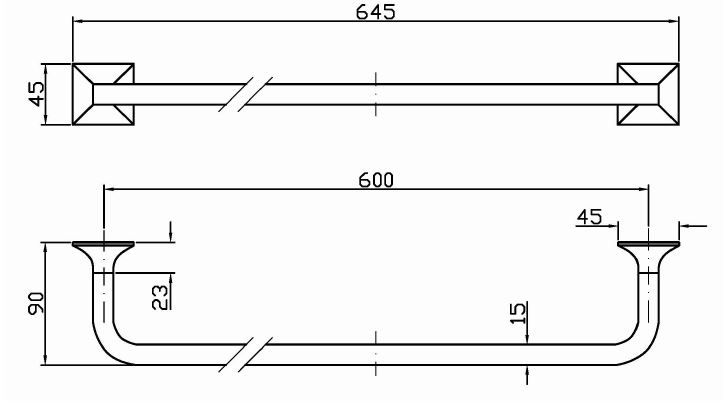 Zucchetti Bellagio полотенцедержатель ZAC521 ФОТО