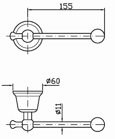 Zucchetti Delfi держатель для туалетной бумаги ZAC231