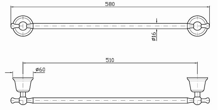 Zucchetti Delfi полотенцедержатель ZAC221