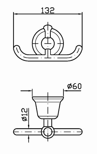 Zucchetti Delfiflu вешалка для полотенец ZAC250