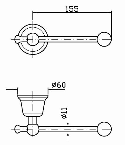 Zucchetti Delfiflu держатель для туалетной бумаги ZAC231