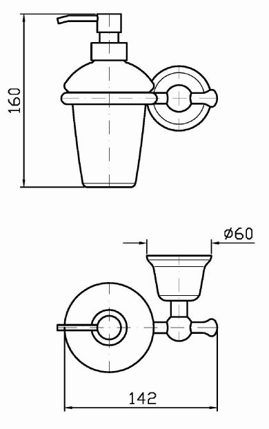 Zucchetti Delfiflu диспенсер для жидкого мыла ZAC215