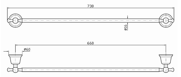 Zucchetti Delfiflu полотенцедержатель ZAC222