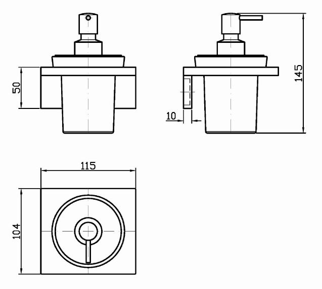 Zucchetti Him диспенсер для жидкого мыла ZAC415