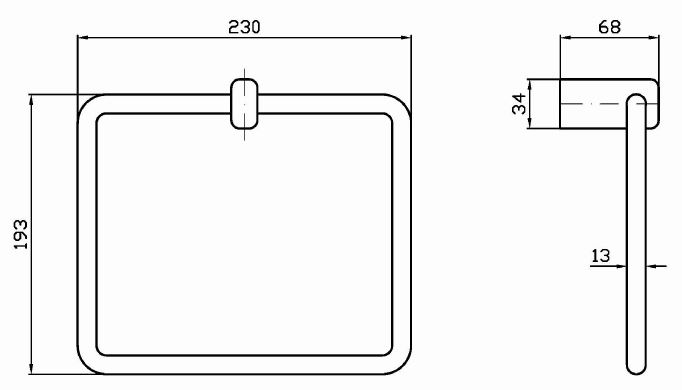 Zucchetti Jingle кольцо для полотенец ZAC925