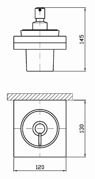 Zucchetti Nude диспенсер для жидкого мыла ZAD715 ФОТО