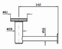 Zucchetti Savoir держатель для туалетной бумаги ZAD230 схема 1