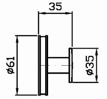 Zucchetti Savoir настенный крючок в ванную ZAD251