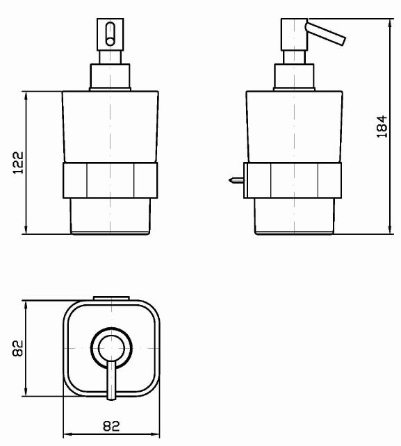 Zucchetti Soft диспенсер для жидкого мыла ZAC715 ФОТО
