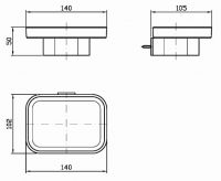 Zucchetti Soft мыльница ZAC710 схема 2