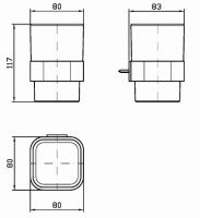 Zucchetti Soft стакан ZAC713 схема 2