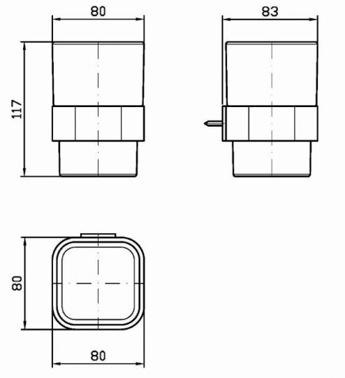 Zucchetti Soft стакан ZAC713 схема 2