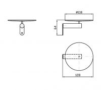Настенная мыльница Zucchetti Medameda ZAD510 схема 2