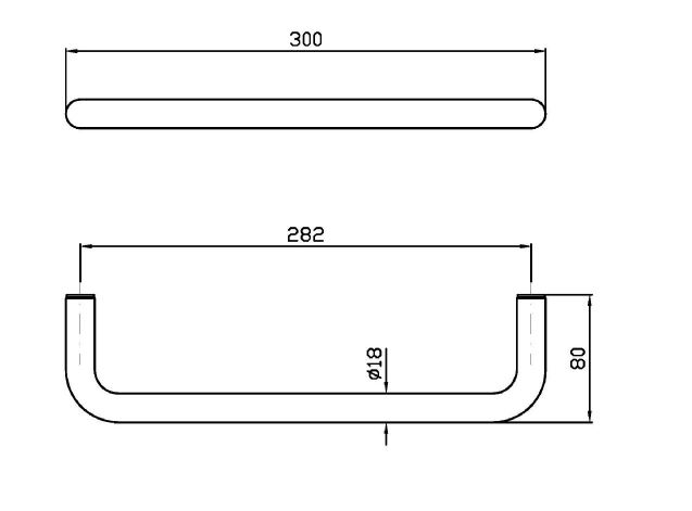 Настенный полотенцедержатель Zucchetti Medameda ZAD520 ФОТО
