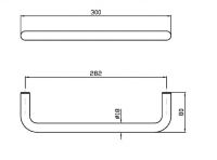 Настенный полотенцедержатель Zucchetti Medameda ZAD520 схема 2