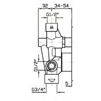 РАСПРОДАЖА Внутренняя часть смесителя Zucchetti для душа схема 3 РАСПРОДАЖА Внутренняя часть смесителя Zucchetti для душа схема 3