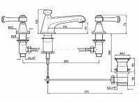 Смеситель Zucchetti Agor Classic для раковины ZAL407 схема 2