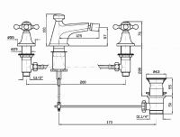 Смеситель Zucchetti Agor для биде ZAG370 схема 2 Смеситель Zucchetti Agor для биде ZAG370 схема 2