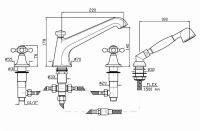 Смеситель Zucchetti Agor для ванны и душа ZAG486 схема 2