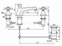 Смеситель Zucchetti Agor для раковины ZAG407 схема 2
