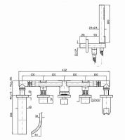 Смеситель Zucchetti Aguablu для ванны и душа ZA5746 схема 2