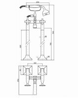 Смеситель Zucchetti Bellagio для ванны и душа ZB1247 схема 2