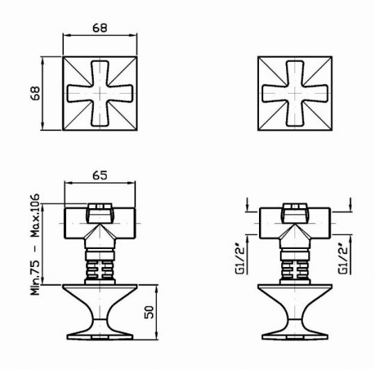 Смеситель Zucchetti Bellagio для душа ZB1738 схема 2