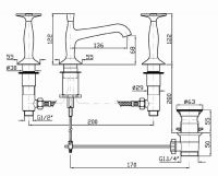Смеситель Zucchetti Bellagio для раковины ZB1425 схема 2