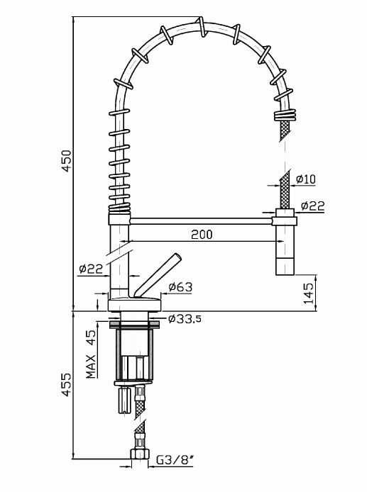 Смеситель Zucchetti ISY для кухни ZP1270