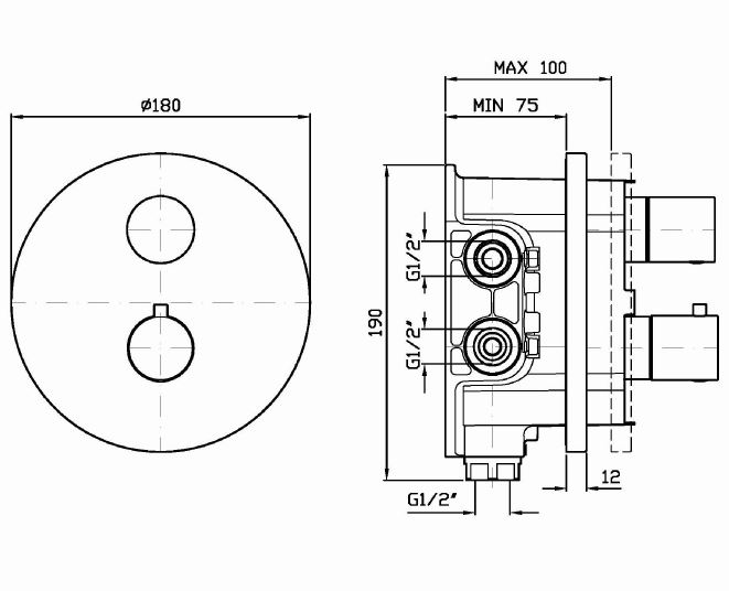 Смеситель Zucchetti Isyarc для душа ZD1800