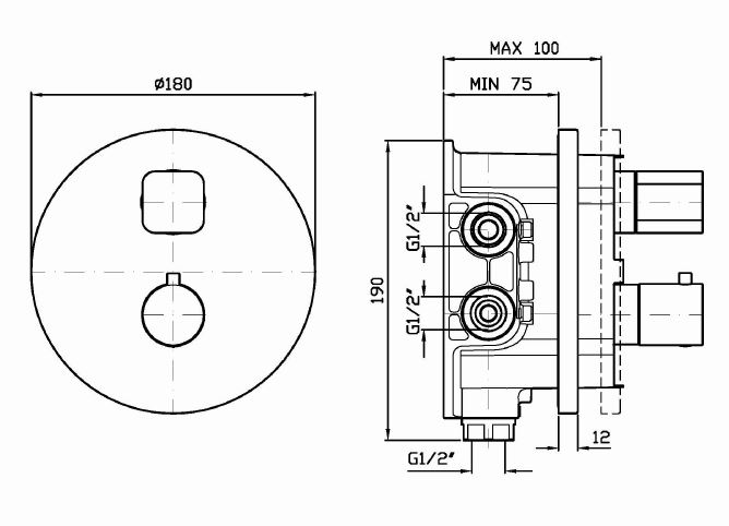 Смеситель Zucchetti Jingle для душа ZIN800