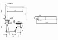 Смеситель Zucchetti Jingle для раковины ZIN692 схема 2 Смеситель Zucchetti Jingle для раковины ZIN692 схема 2