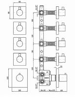 Смеситель Zucchetti Pan для душа ZP8662 схема 1