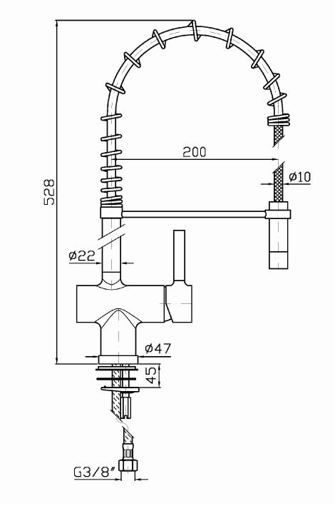 Смеситель Zucchetti PAN для кухни ZP6286