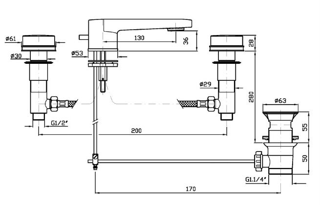 Смеситель Zucchetti Savoir для раковины ZSV401