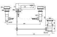 Смеситель Zucchetti Savoir для раковины ZSV401 схема 1