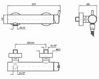 Смеситель Zucchetti Simply Beautiful для душа ZSB076 схема 1 Смеситель Zucchetti Simply Beautiful для душа ZSB076 схема 1
