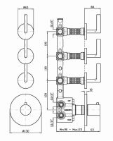 Смеситель Zucchetti Simply Beautiful для душа ZSB5661 схема 1