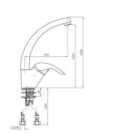 Смеситель для кухни Zucchetti Cucina Z2726P схема 2