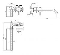 Смеситель для раковины Zucchetti Helm ZHE720.X схема 4 Смеситель для раковины Zucchetti Helm ZHE720.X схема 4