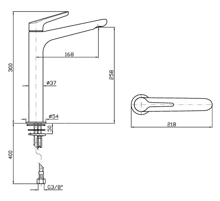 Смеситель с высоким изливом для раковины Zucchetti Medameda ZMM712/ZMM715 ФОТО