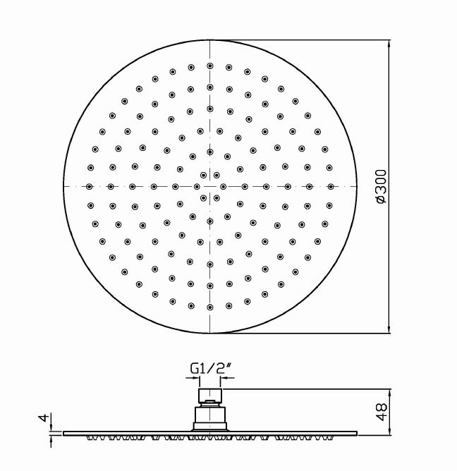 Тропический душ Zucchetti 30 см Z94272 ФОТО