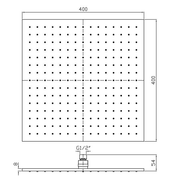 Тропический душ Zucchetti Him 40 см Z94270 ФОТО