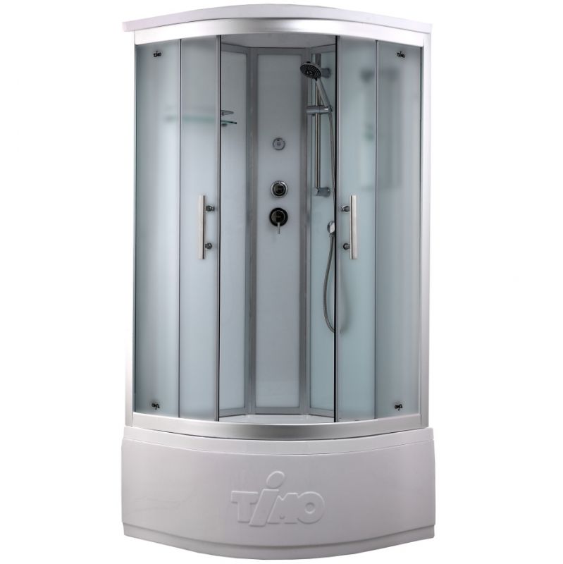 Душевая кабина Timo T-6690 Silver Fabric 90x90 высокий поддон