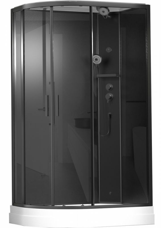 Душевая кабина Timo ILMA 902 Black R 120x80 низкий поддон