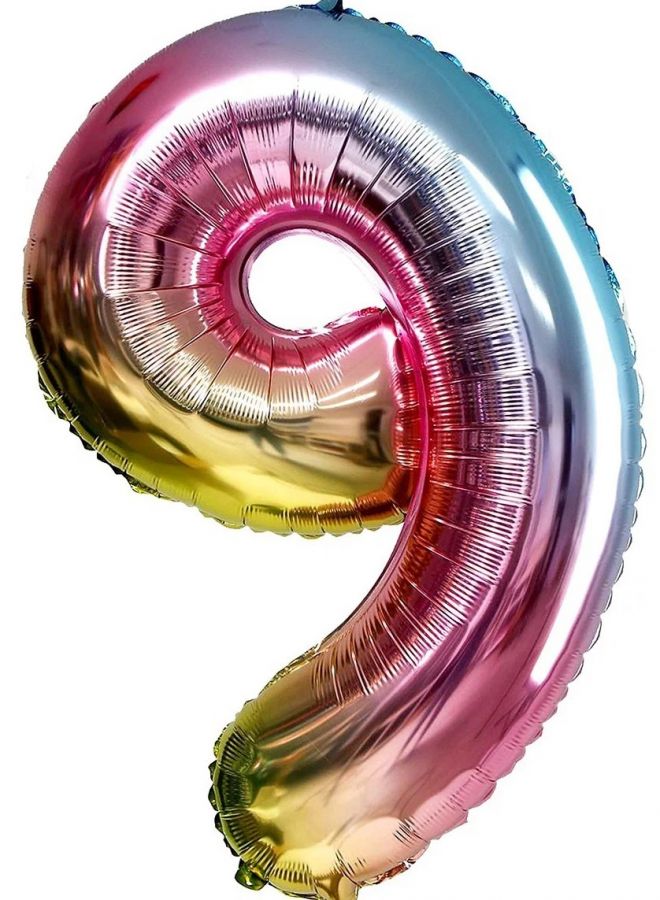 Фольгированная цифра "9"