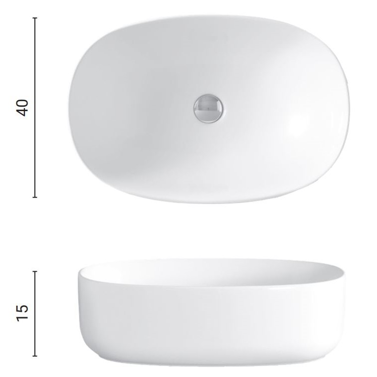 Раковина Nic Design Semplice 60x40x15 001 377 ФОТО