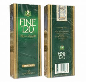 Сигареты коллекционные - FINE 120. Франция. ИМПОРТ (акциз), конец 90-х. Редкие.